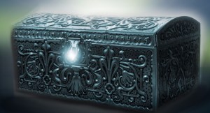glowing treasure chest